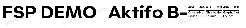 FSP DEMO   Aktifo B字体转换